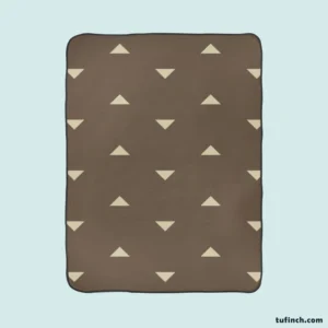 Mini Triangle Chic Minimalist Fleece Blanket 1