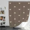 Mini Triangle Chic Minimalist Shower Curtain