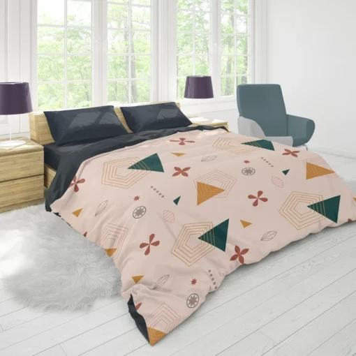 Mini Triangle Geometric Pattern Duvet Cover 1