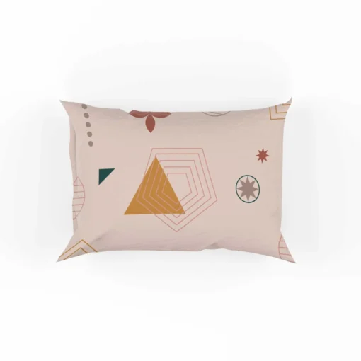 Mini Triangle Geometric Pattern Pillow Case