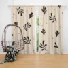 Minimal Botanical Design Curtain