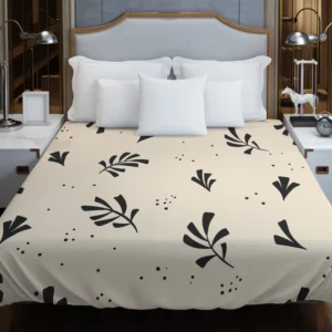 Minimal Botanical Design Duvet Cover