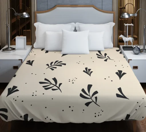 Minimal Botanical Design Duvet Cover