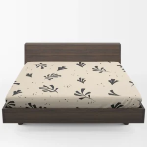 Minimal Botanical Design Fitted Sheet 1