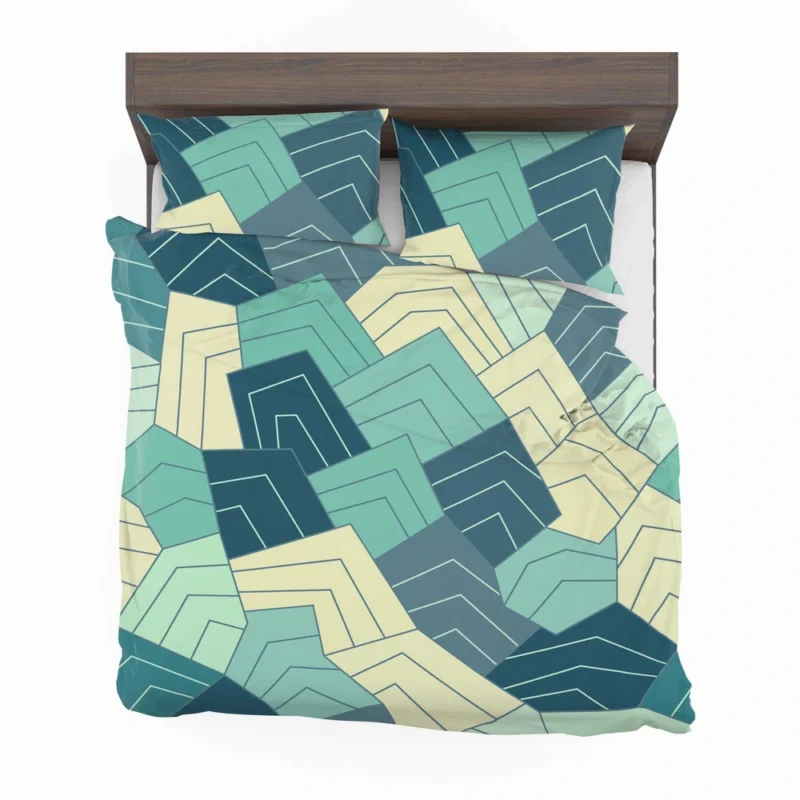 Minimal Contemporary Mountain Art Bedding Set 2