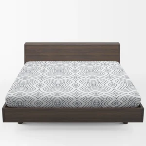 Minimal  Flat Lines Pattern Fitted Sheet 1