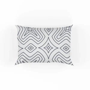 Minimal  Flat Lines Pattern Pillow Case