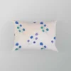 Minimal Polka Dot Design Floral Pattern Pillow Case