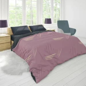 Minimal Scratches Pattern Duvet Cover 1