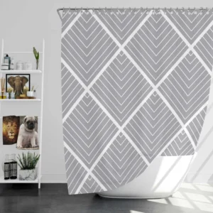 Minimalist Aesthetic Contemporary Shower Curtain