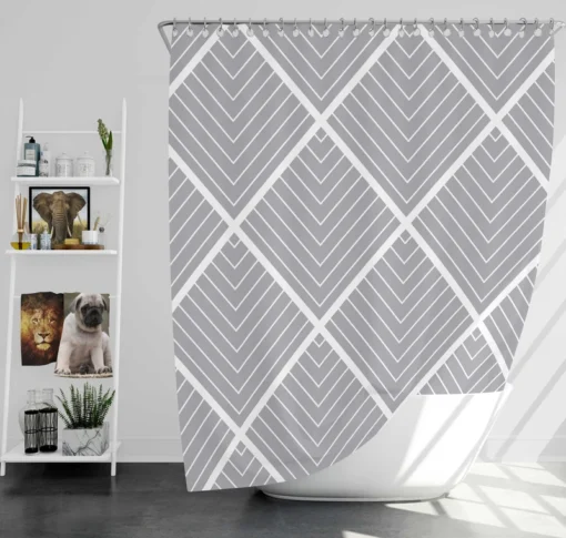 Minimalist Aesthetic Contemporary Shower Curtain