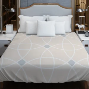 Minimalist Beige Pattern Duvet Cover