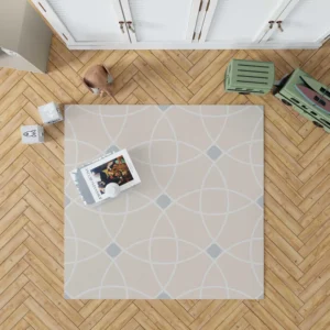 Minimalist Beige Pattern Rug