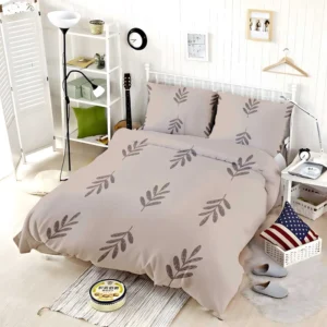 Minimalist Botany Leaf Art Bedding Set