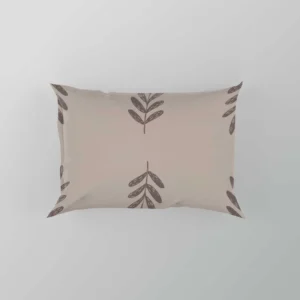 Minimalist Botany Leaf Art Pillow Case