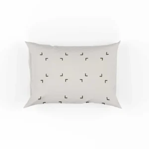 Minimalist Chevron Bracket Pattern Pillow Case