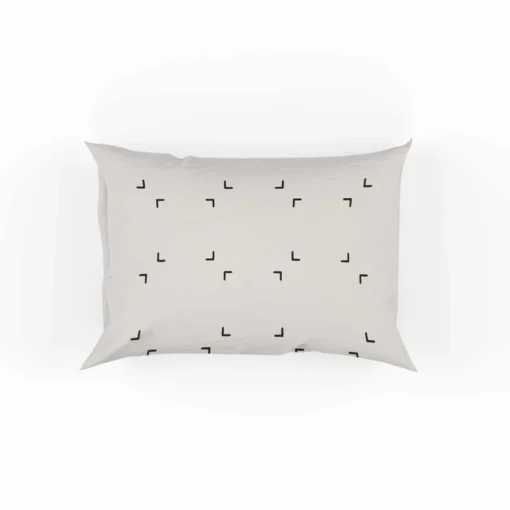 Minimalist Chevron Bracket Pattern Pillow Case