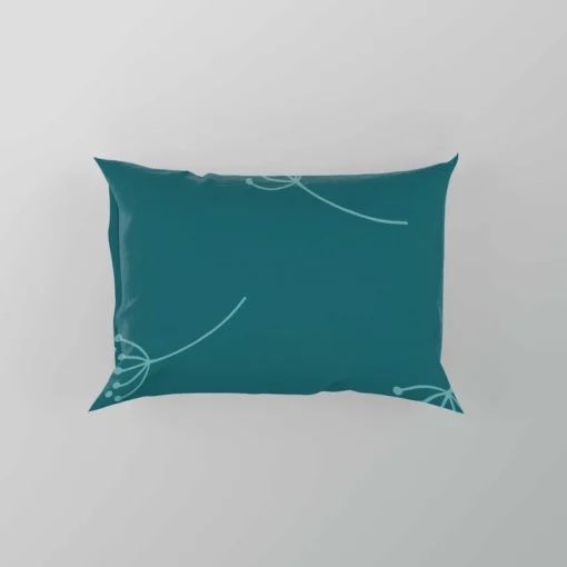 Minimalist Dandelion Floral Design Pillow Case