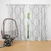 Minimalist Flat Lines Pattern Curtain