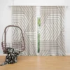 Minimalist Herringbone Half Chevron Curtain