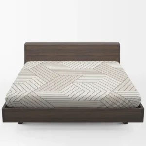 Minimalist Herringbone Half Chevron Fitted Sheet 1