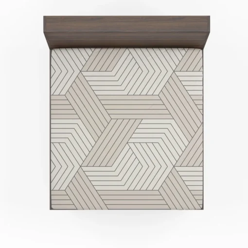 Minimalist Herringbone Half Chevron Fitted Sheet