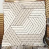 Minimalist Herringbone Half Chevron Quilt Blanket