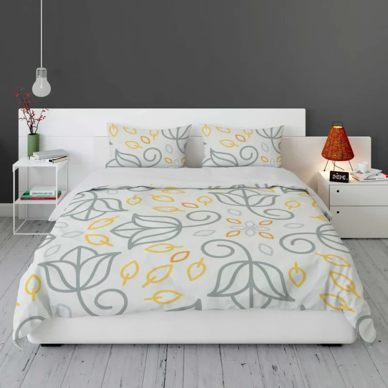 Minimalist Indian Floral Pattern Bedding Set 1