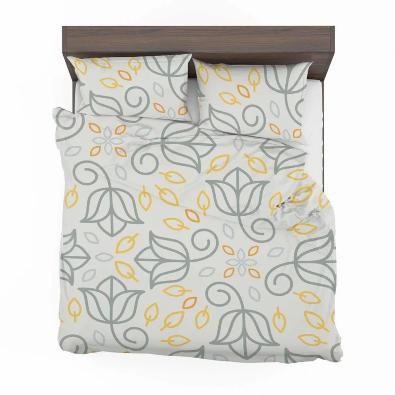 Minimalist Indian Floral Pattern Bedding Set 2