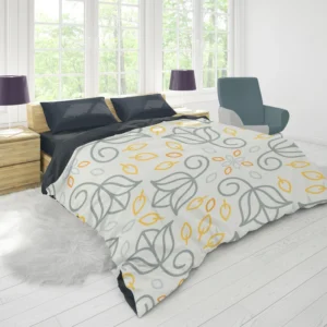 Minimalist Indian Floral Pattern Duvet Cover 1