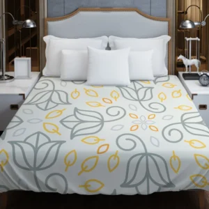 Minimalist Indian Floral Pattern Duvet Cover