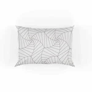 Minimalist Linear Flat Abstract Lines Pattern Pillow Case