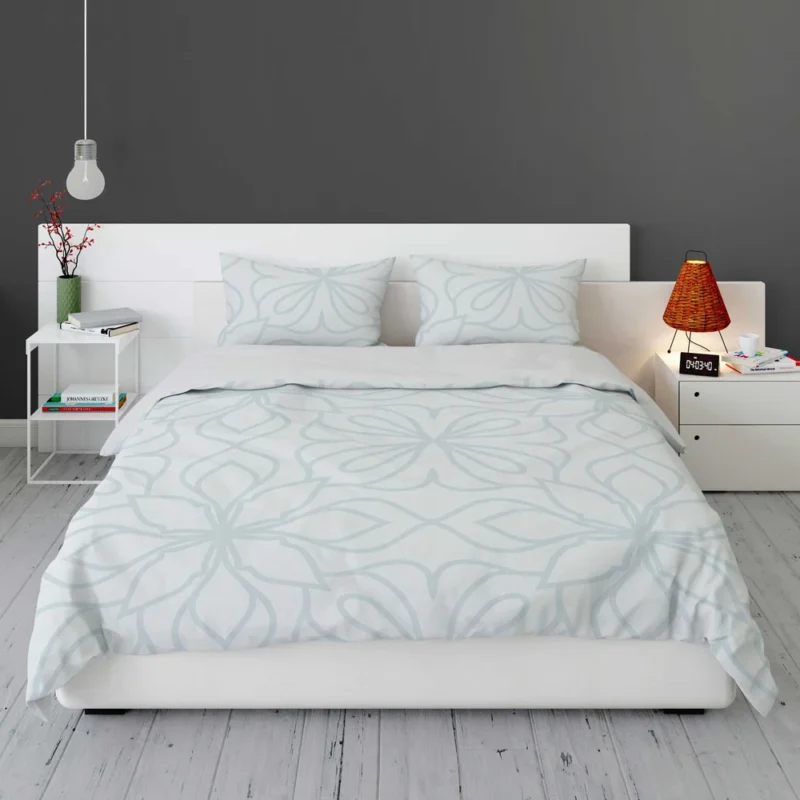 Minimalistic Abstract Floral Design Bedding Set 1