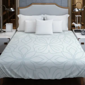 Minimalistic Abstract Floral Design Duvet Cover