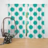 Mint Green Moroccan Pattern Curtain