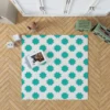 Mint Green Moroccan Pattern Rug