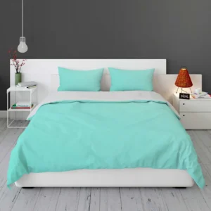 Mint Green Solid Color Bedding Set 1