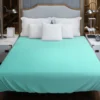 Mint Green Solid Color Duvet Cover