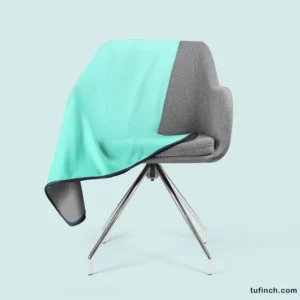 Mint Green Solid Color Fleece Blanket 2