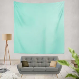 Mint Green Solid Color Wall Tapestry