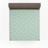 Mint Tulip Ogee Pattern Fitted Sheet