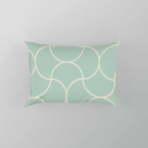 Mint Tulip Ogee Pattern Pillow Case