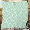 Mint Tulip Ogee Pattern Quilt Blanket