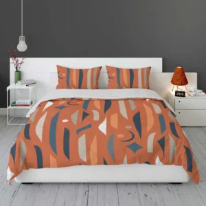 Modern Abstract Collage Pattern Bedding Set 1