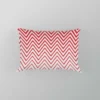 Modern Abstract Red & White Pillow Case