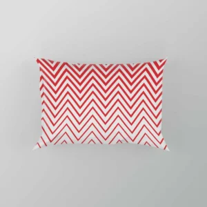 Modern Abstract Red & White Pillow Case