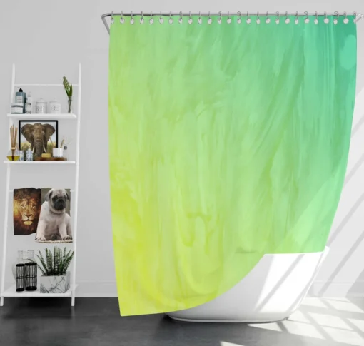 Modern Colorful Watercolor Design Shower Curtain