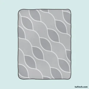 Modern Curve Minimalist Fleece Blanket 1