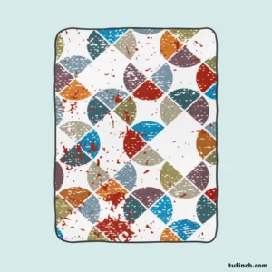 Modern Geometrics Design Fleece Blanket 1