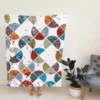 Modern Geometrics Design Fleece Blanket